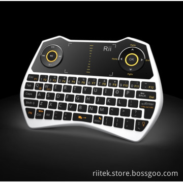 Rii Mini One Wireless Keyboard with Touchpad/Air Mouse/Earphone Jack/Backlit